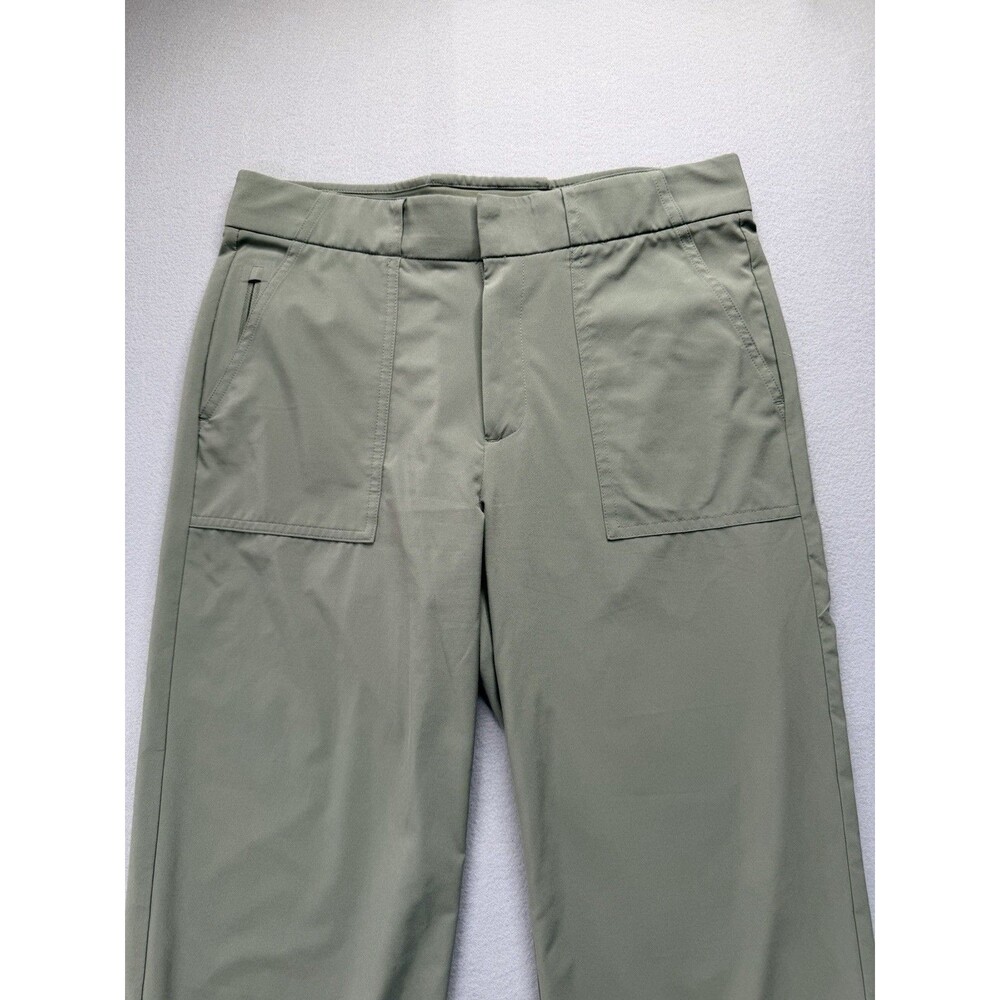 Athleta Tribeca Utility Crop Pants Womens 4 Laurel Olive High Rise - Picture 6 of 16